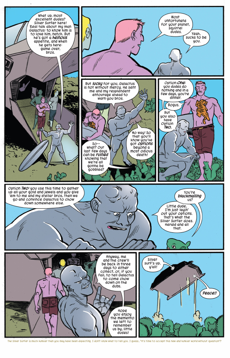 Illustration for article titled Unbeatable Squirrel Girl's Silver Surfbro Is Like, Totally Radical, Brah